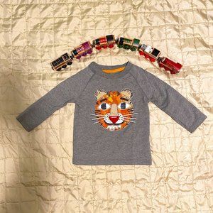 Tiger Face Applique Tee